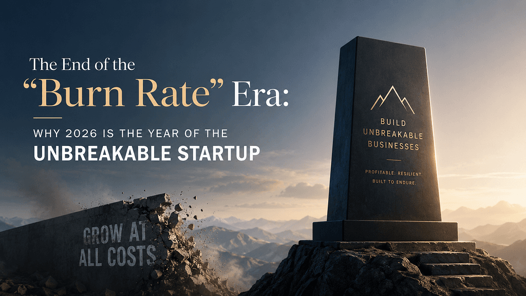 The End of the “Burn Rate” Era: Why 2026 is the Year of the Unbreakable Startup