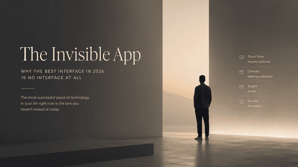 The Invisible App: Why the Best Interface in 2026 is No Interface at All