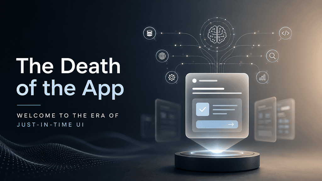 The Death of the App: Welcome to the Era of Just-in-Time UI